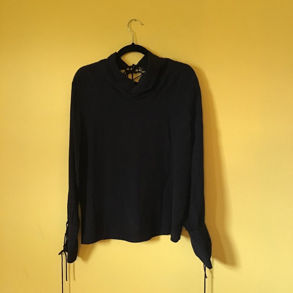 Zara Woman Premium Denim Collection The Star Blouse Size Small - Picture 5 of 5